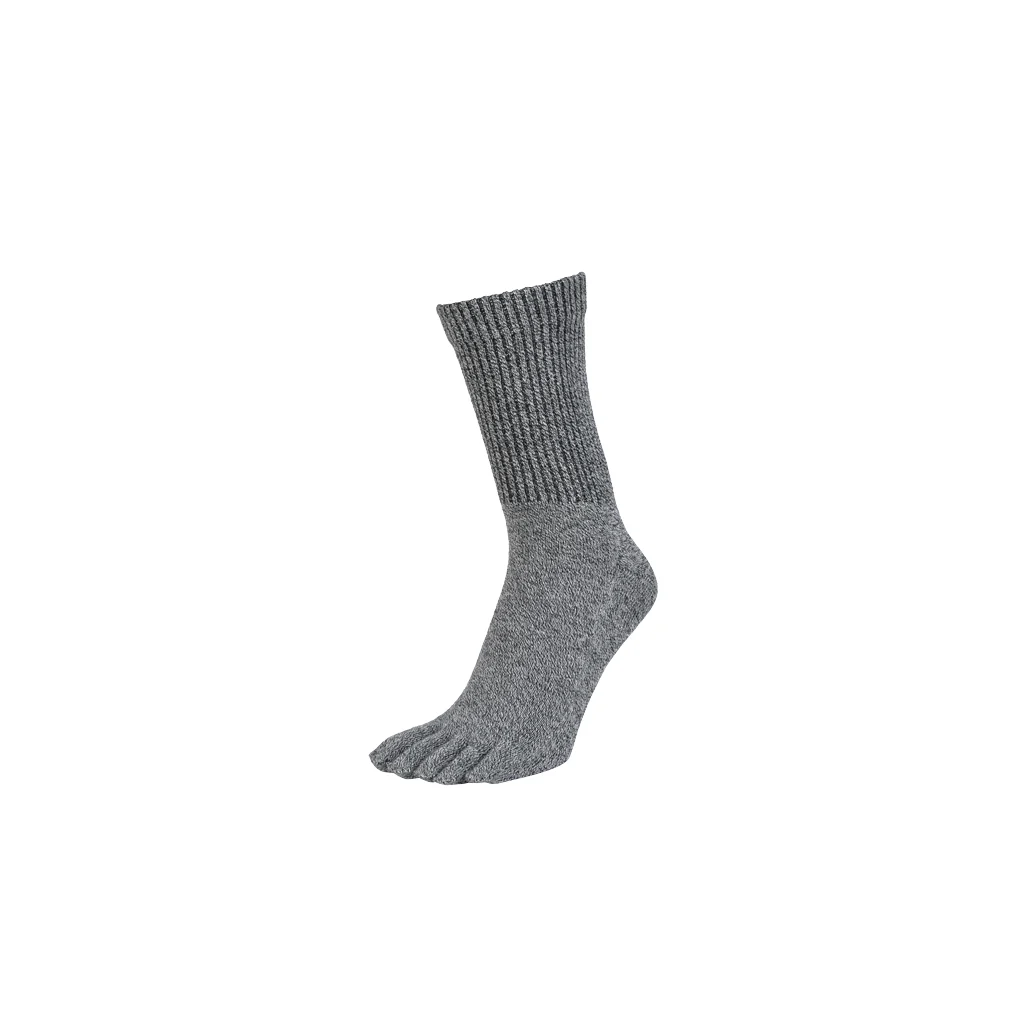 Loose-Fit Cotton Toe Crew Socks - Image 9