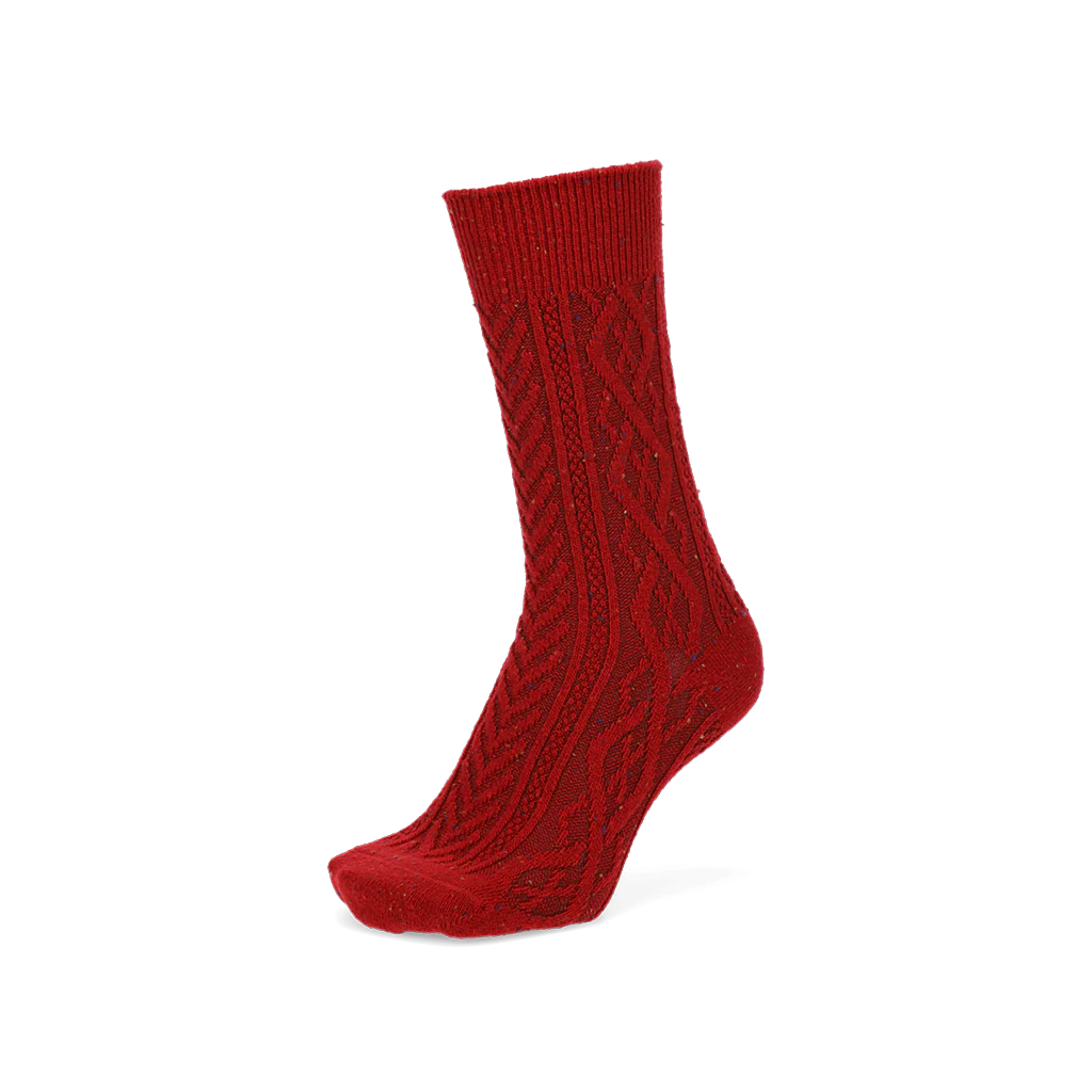 Aran Cable Merino Crew Socks - Image 16