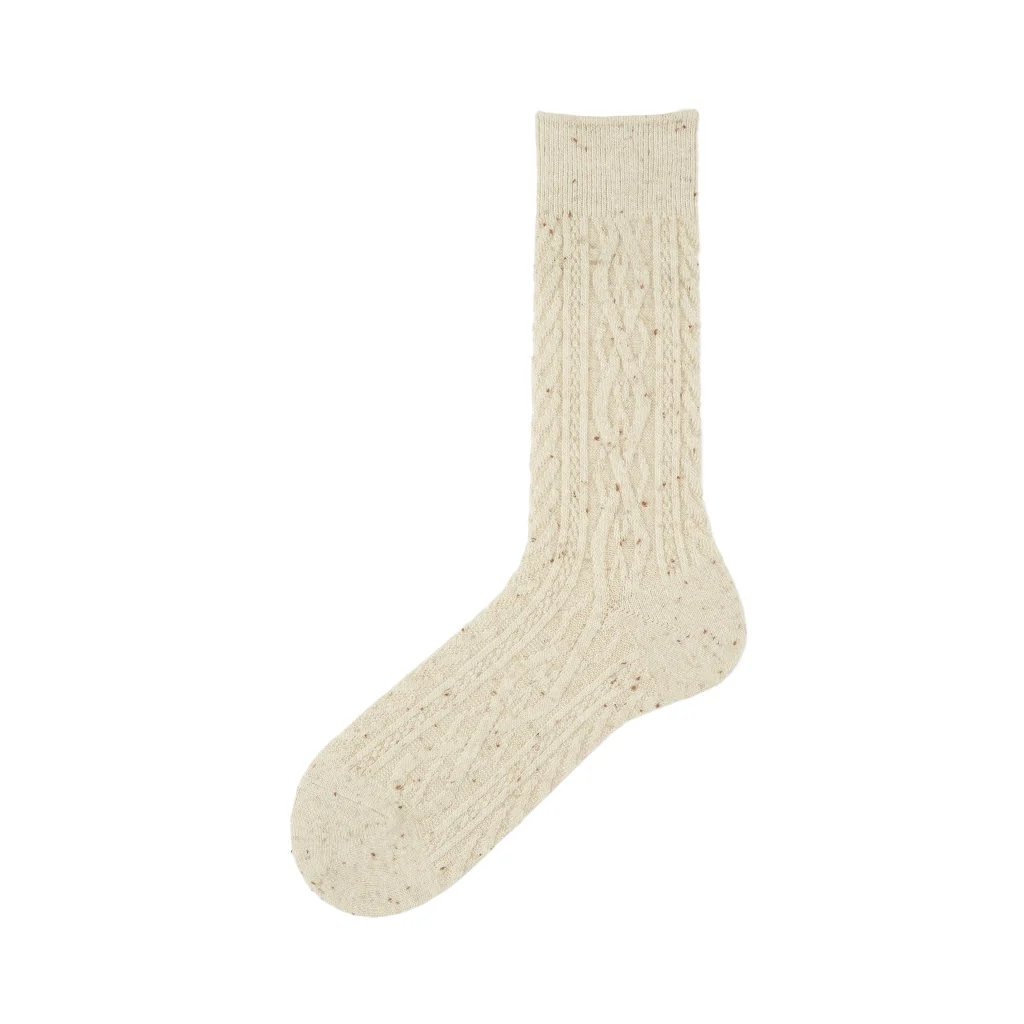 Aran Cable Merino Crew Socks - Image 8