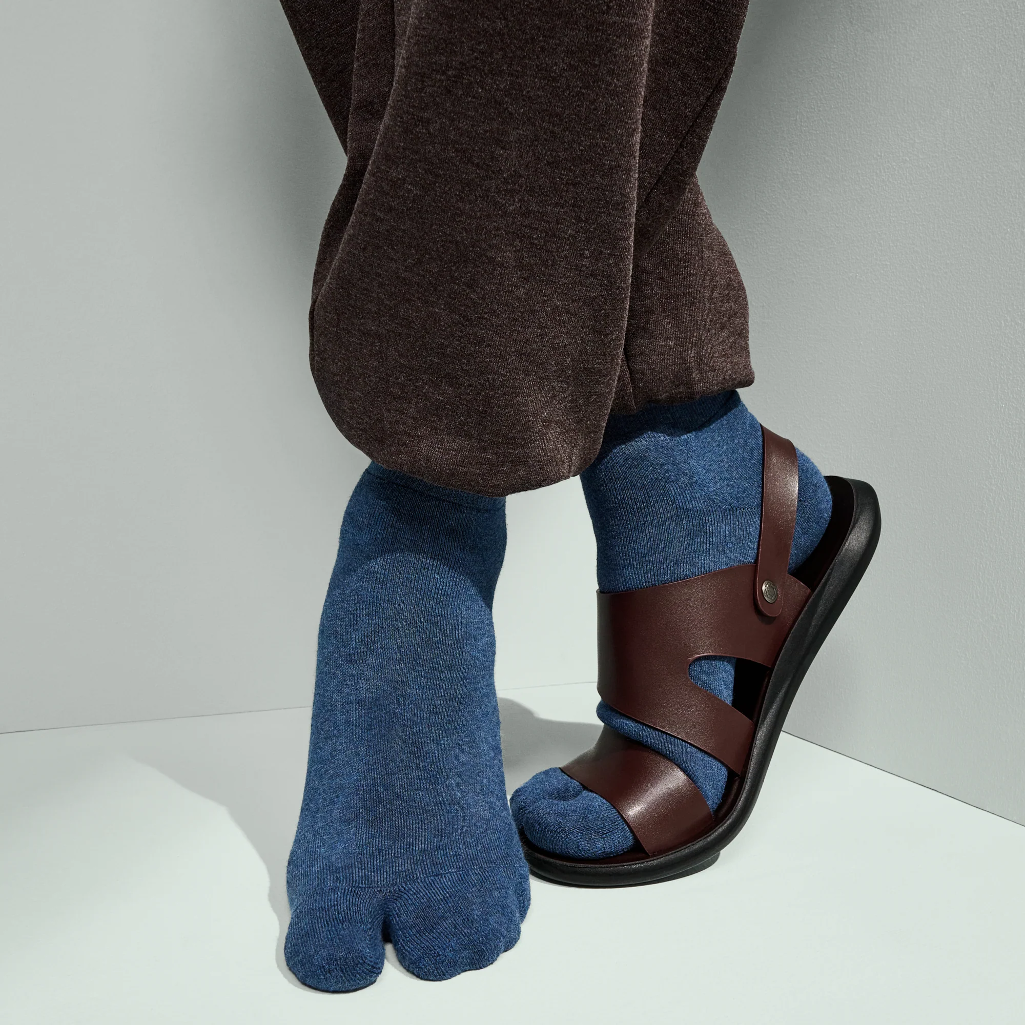 Cotton Pile Tabi Ankle Socks