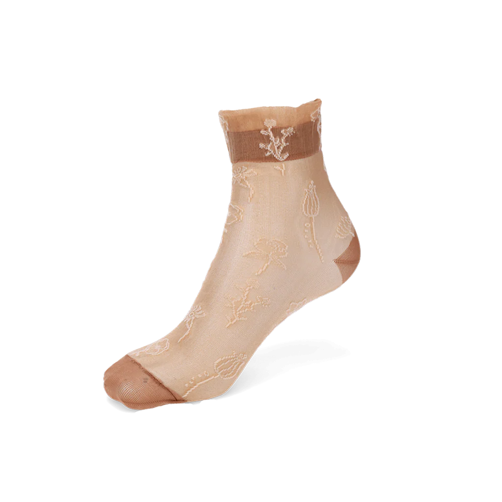 Floral Monotone Quarter Socks - Image 8