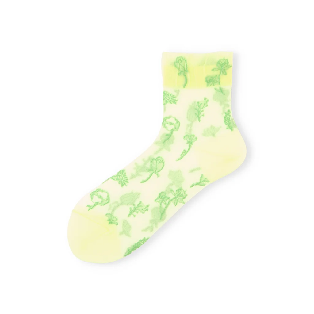Floral Monotone Quarter Socks - Image 9