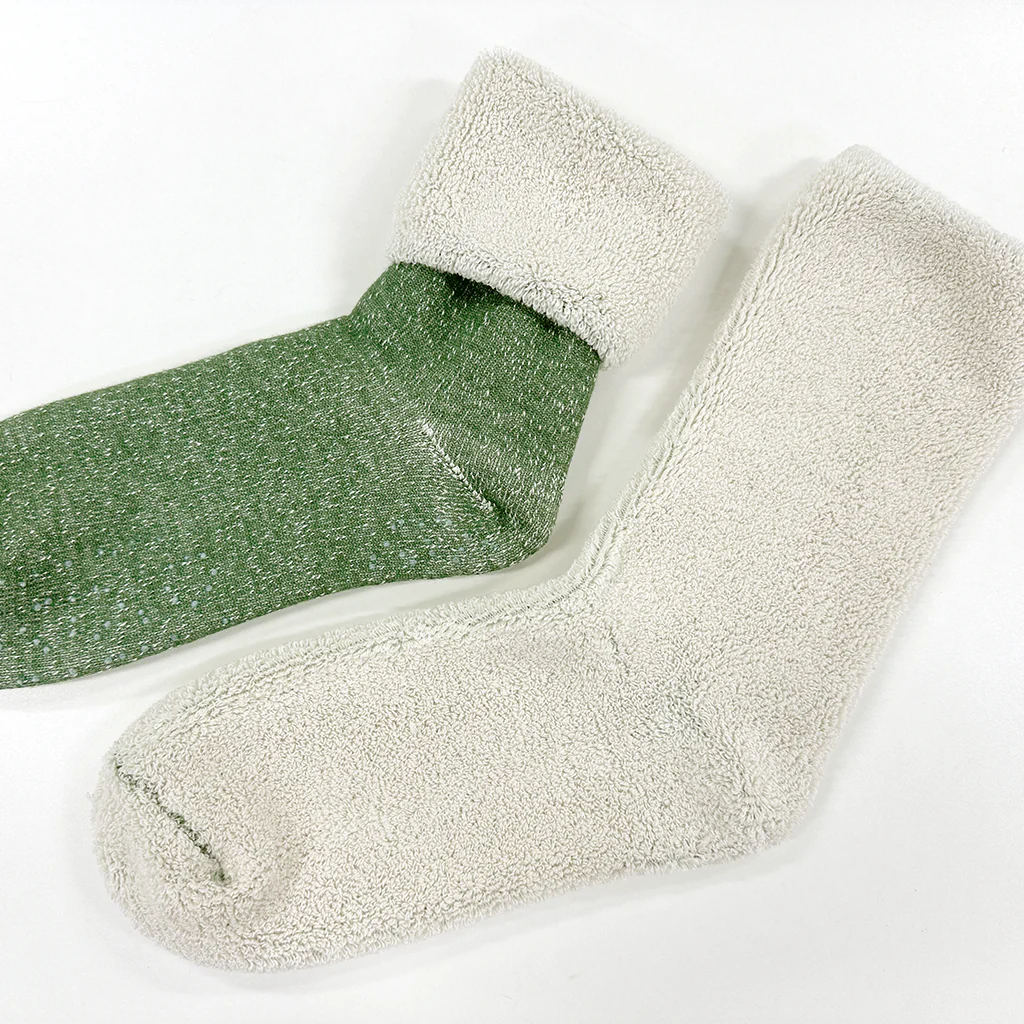 Full-Pile Organic Cotton Lounge Crew Socks - Image 4