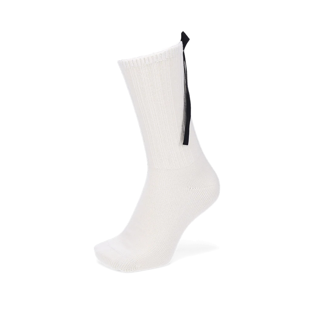Matte Ribbon Lustrous Cotton Crew Socks - Image 3