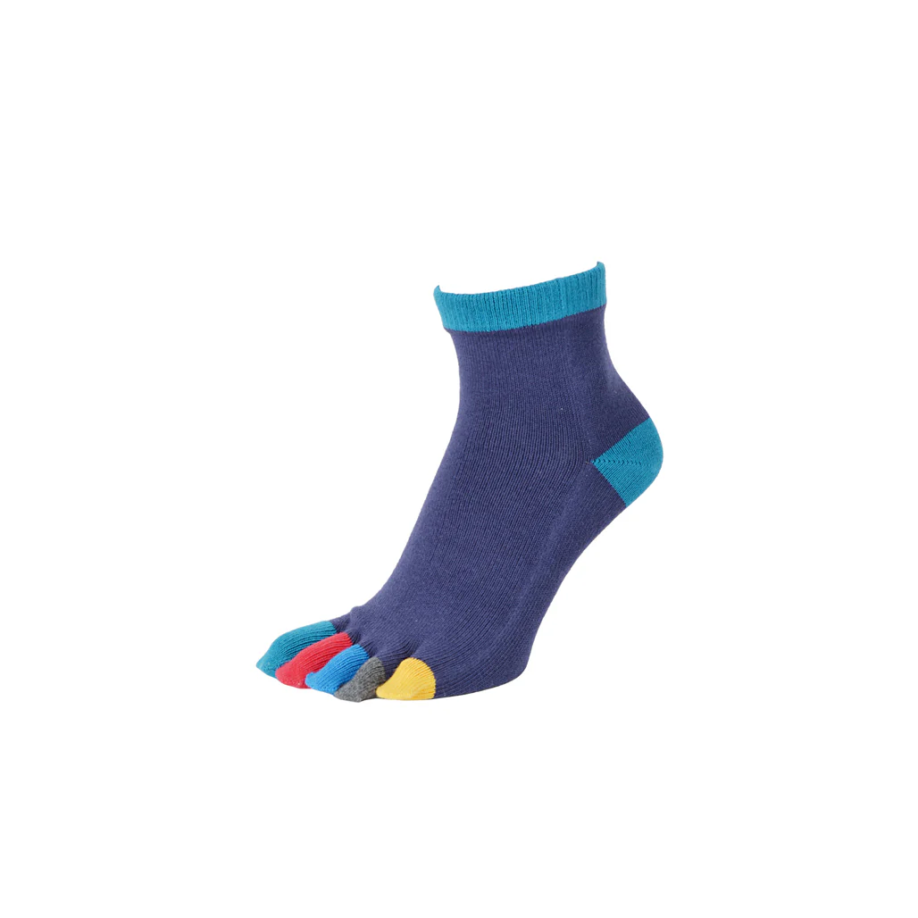 Colorful Toes Cotton Quarter Socks - Image 13