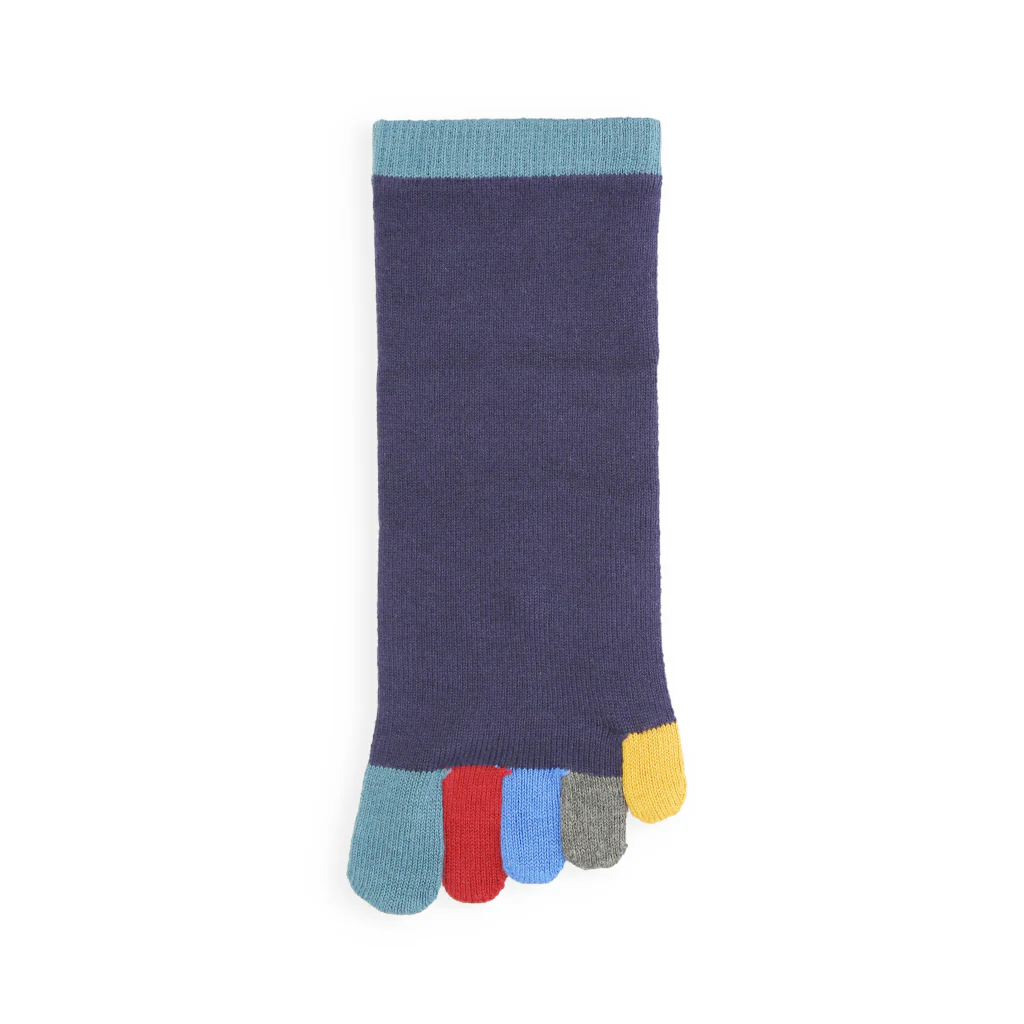Colorful Toes Cotton Quarter Socks - Image 14