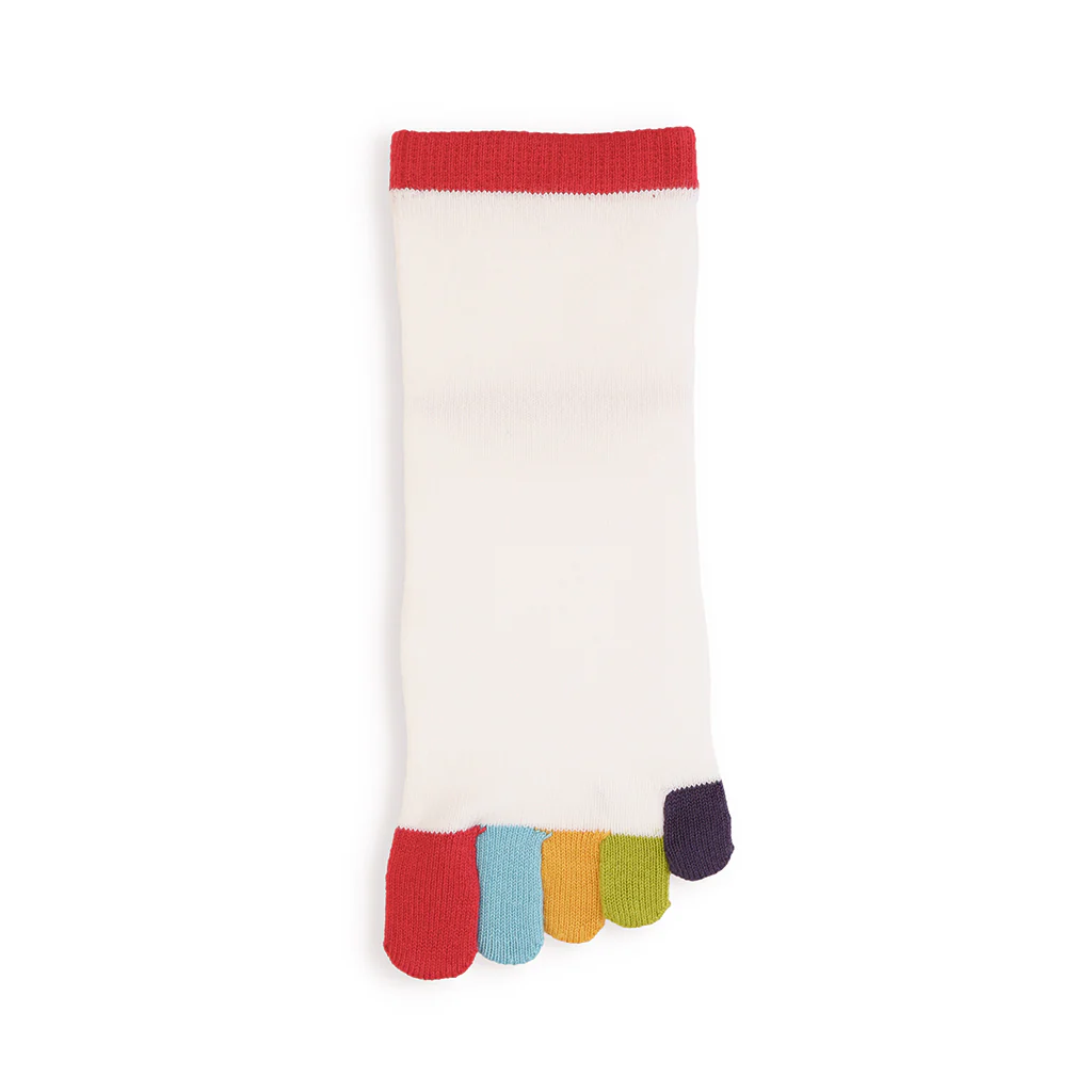 Colorful Toes Cotton Quarter Socks - Image 8