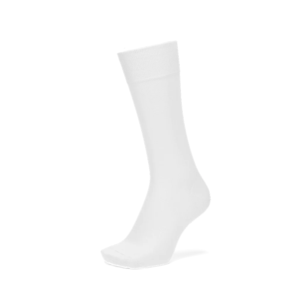 Premium Silky Cotton Plain Crew Socks - Image 3