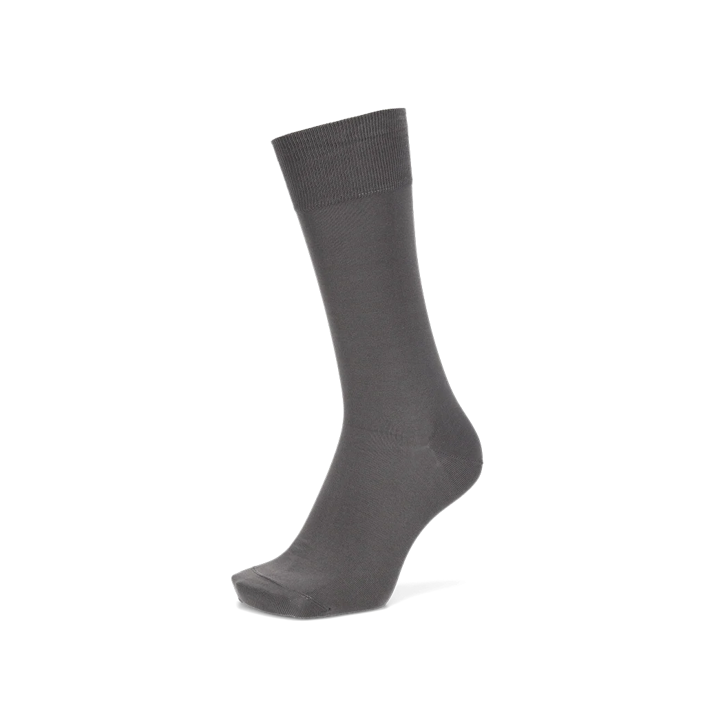 Premium Silky Cotton Plain Crew Socks - Image 5