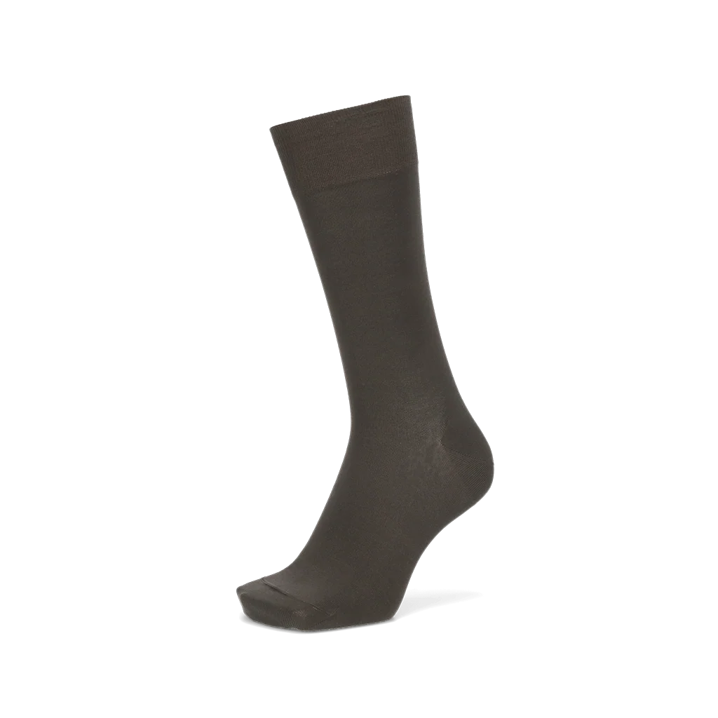 Premium Silky Cotton Plain Crew Socks - Image 6