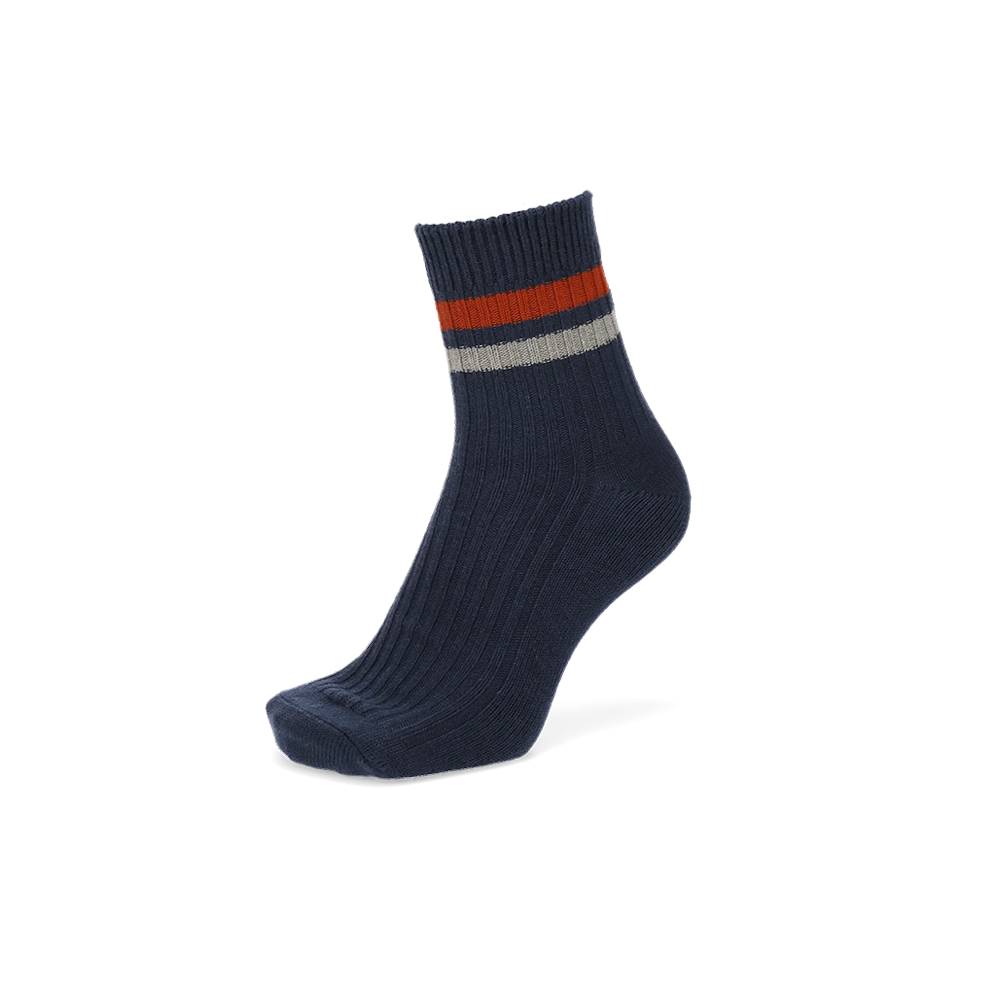 Striped Cotton Quarter Socks - Image 11