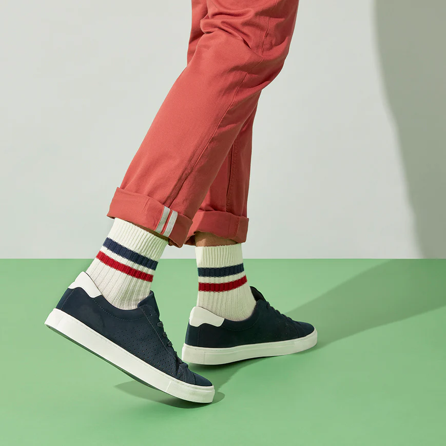 Striped Cotton Quarter Socks - Image 6