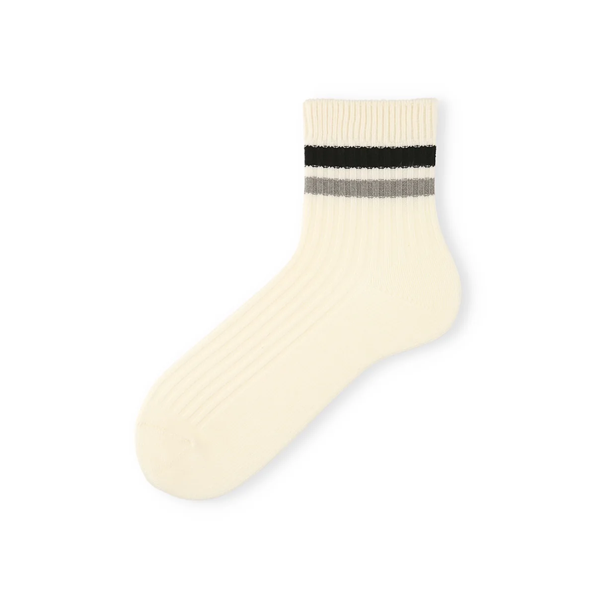 Striped Cotton Quarter Socks - Image 8