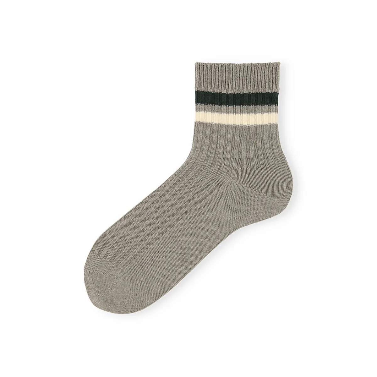 Striped Cotton Quarter Socks - Image 9