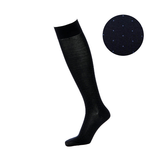 Pin Dot Cotton Knee-High Socks - Image 8