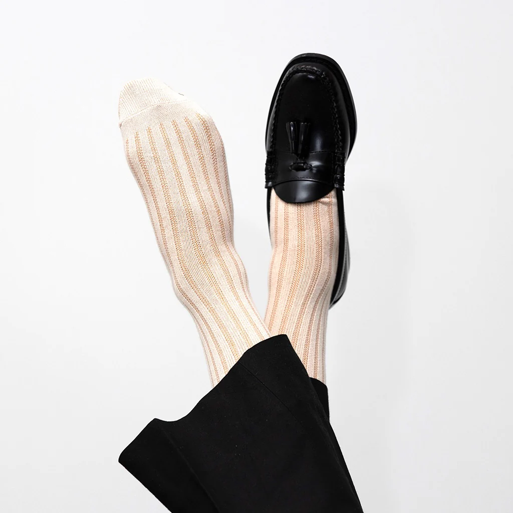 Pique Cotton Crew Socks