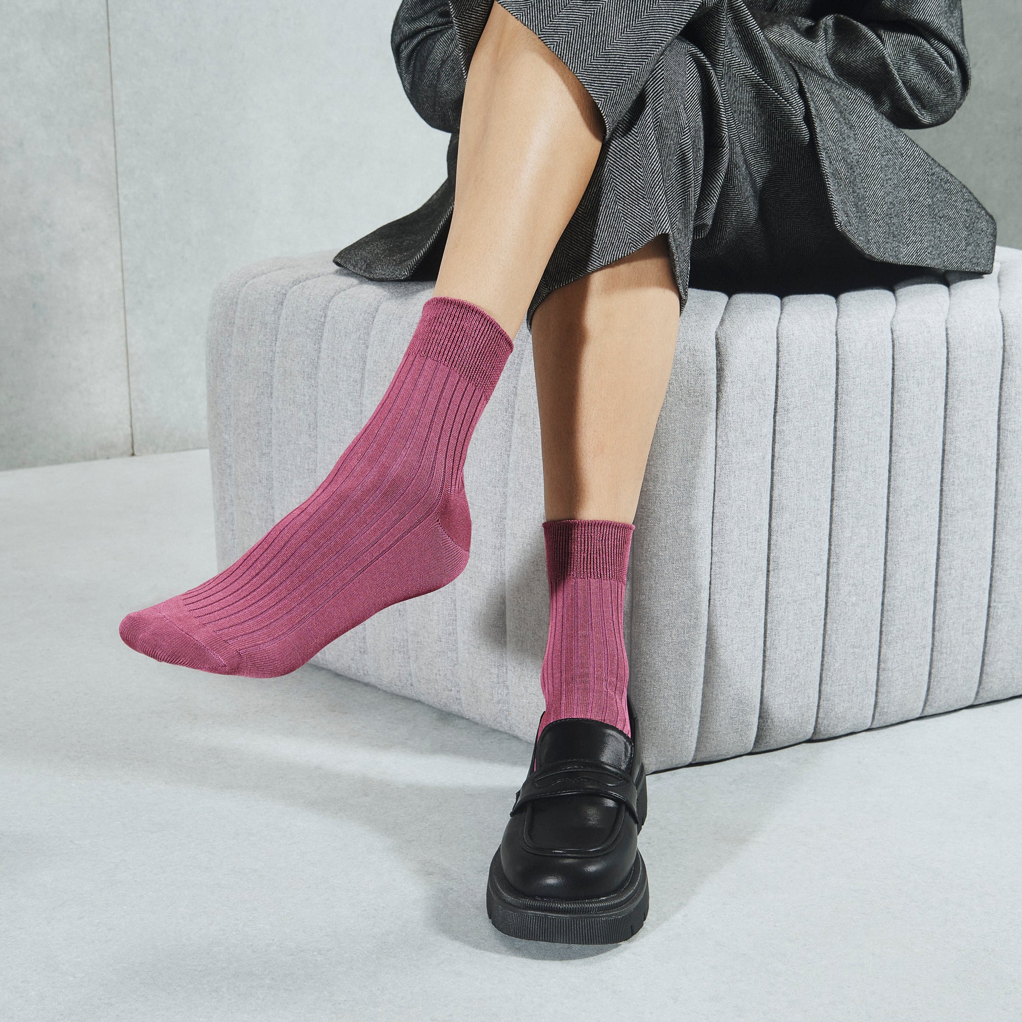 Premium Silky Cotton Quarter Socks