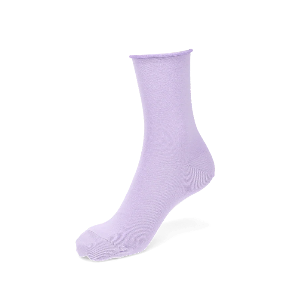 Premium Silky Cotton Plain Crew Socks - Image 13