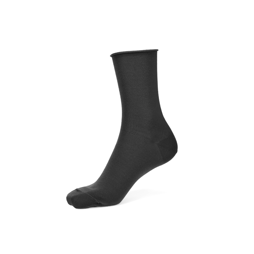 Premium Silky Cotton Plain Crew Socks - Image 7