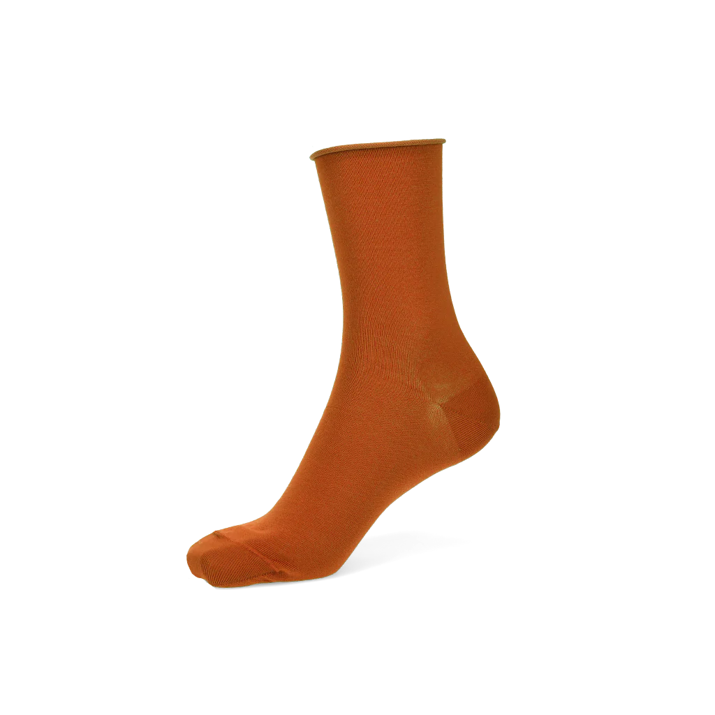 Premium Silky Cotton Plain Crew Socks - Image 9