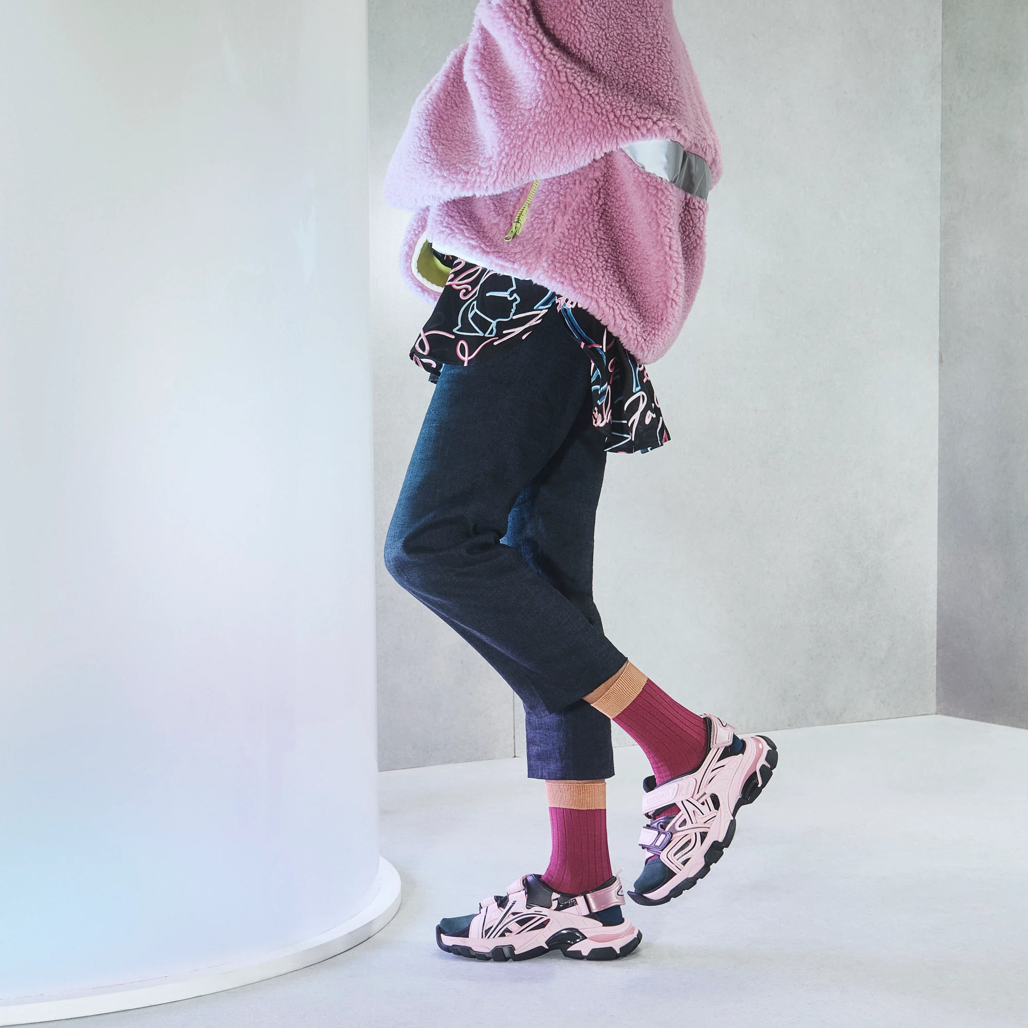 Quattro Colored Cotton Crew Socks - Image 2