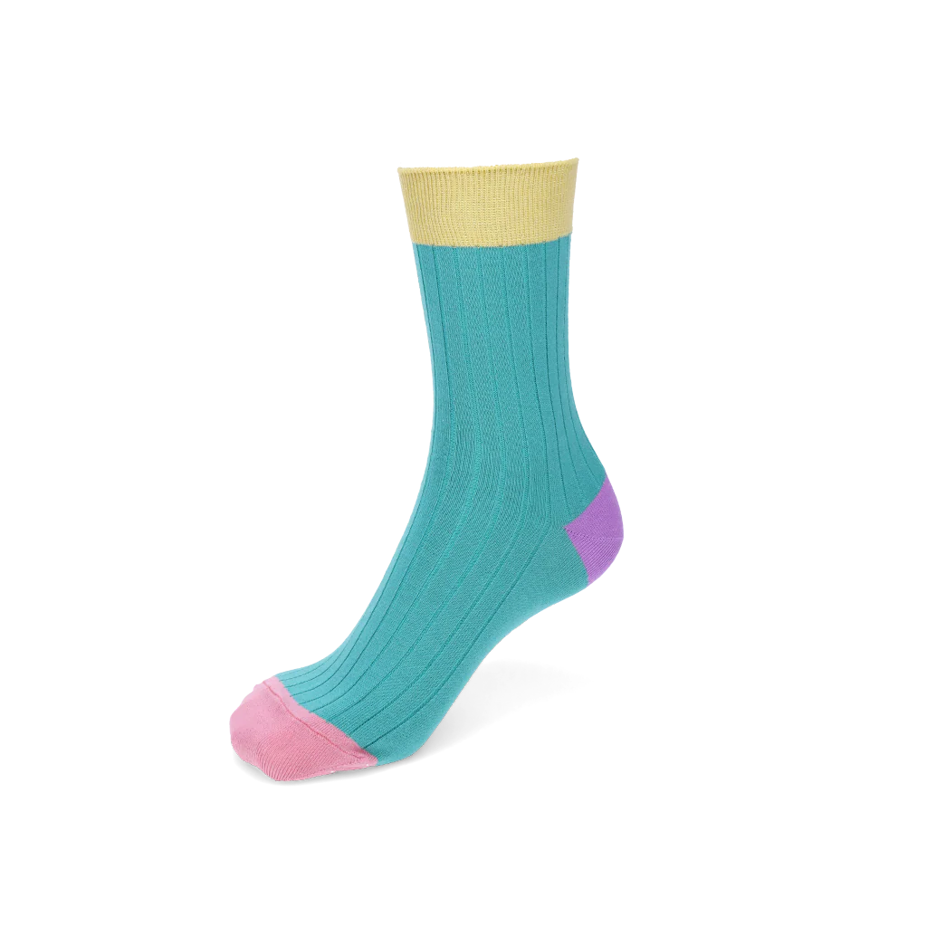 Quattro Colored Cotton Crew Socks - Image 8