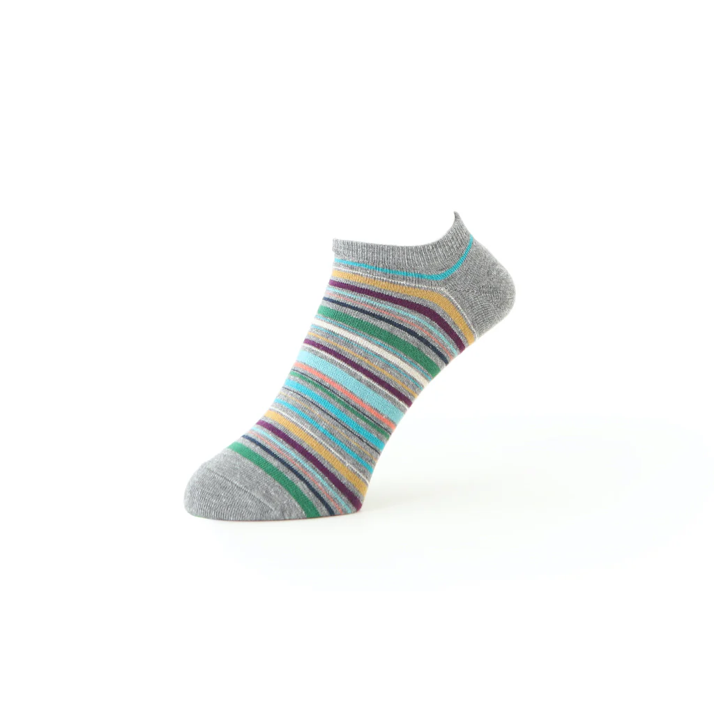 Racing Stripe Cotton Ankle Socks - Image 2
