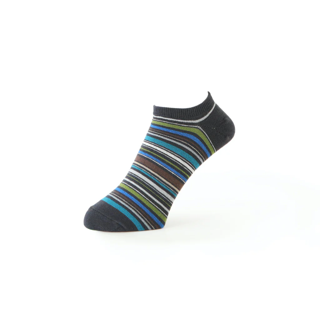 Racing Stripe Cotton Ankle Socks - Image 4