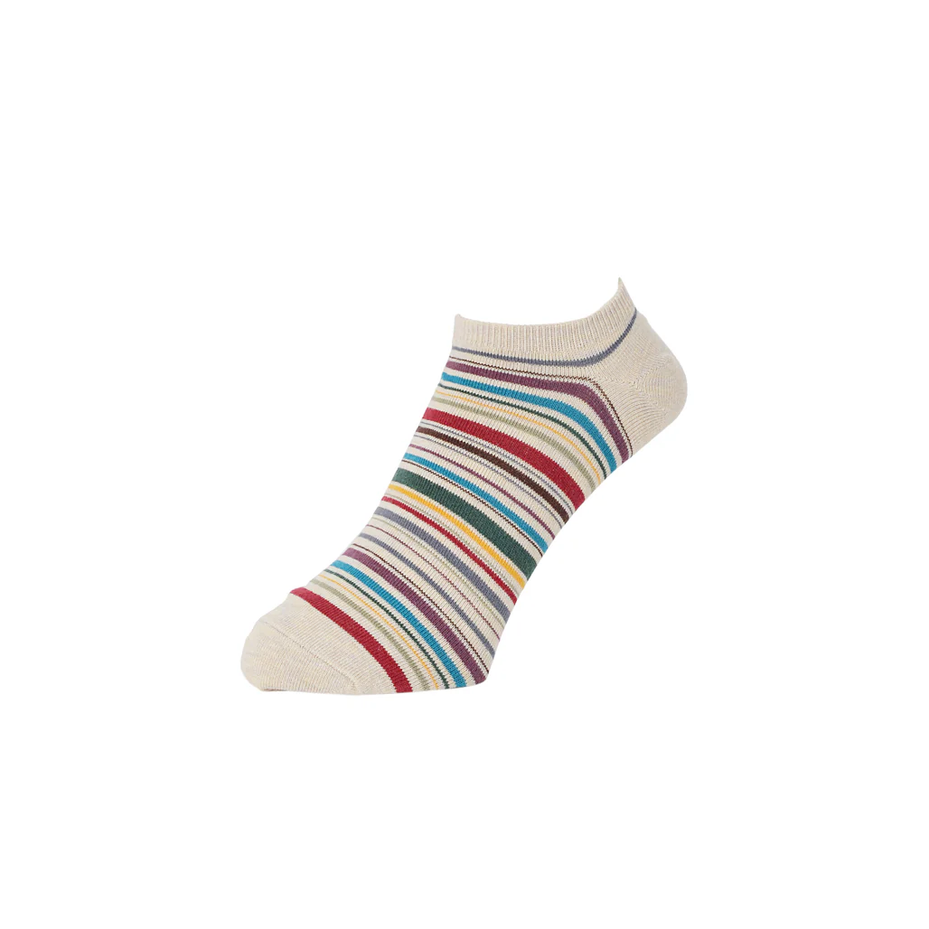 Racing Stripe Cotton Ankle Socks - Image 6