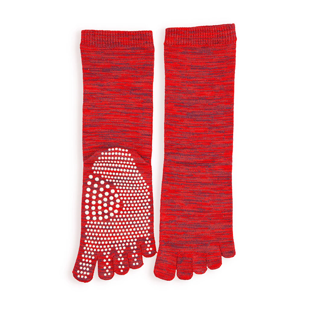 Reflexology Cotton Toe Crew Socks - Image 12