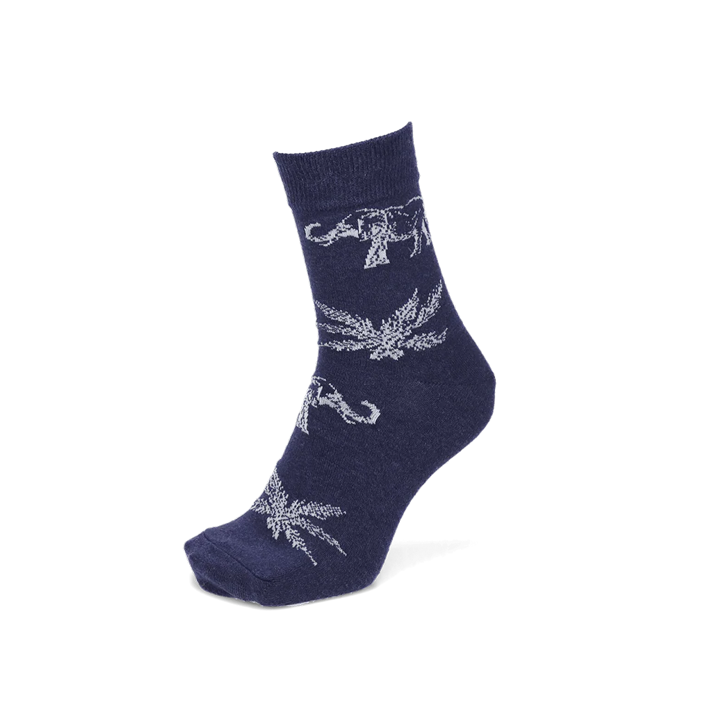 Savannah Cotton-Linen Crew Socks - Image 6
