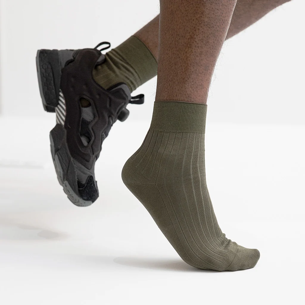 Silky Cotton Quarter Socks