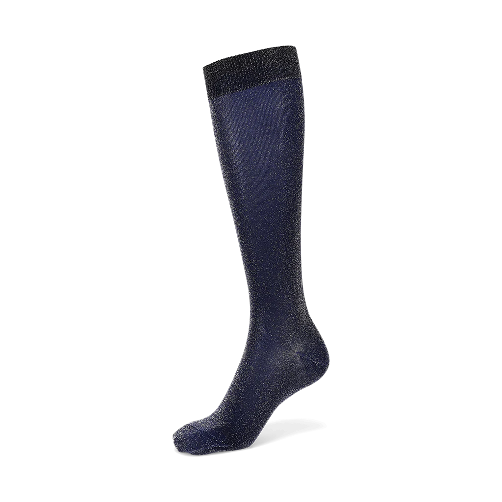 Soft Lamé Semi-Sheer Knee-High Socks - Image 6