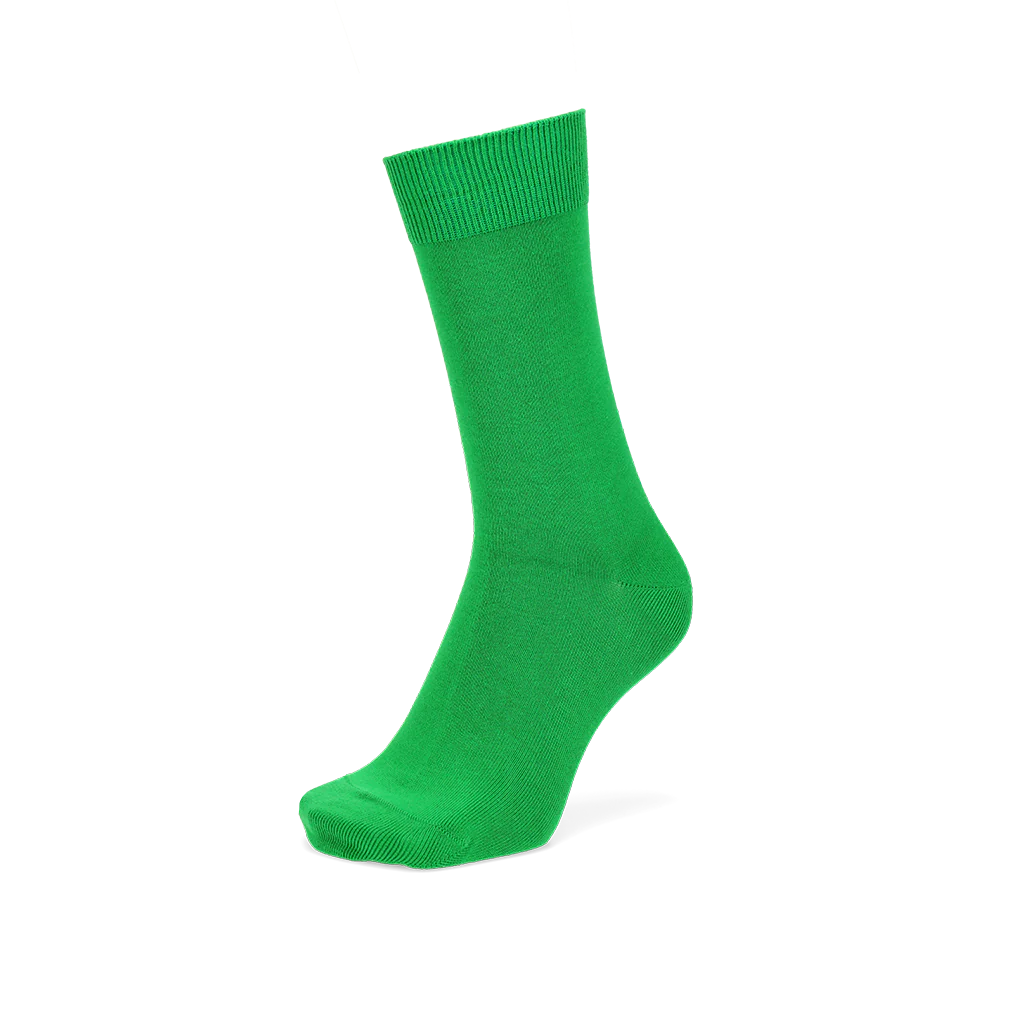 Solid Color Cotton Crew Socks - Image 4