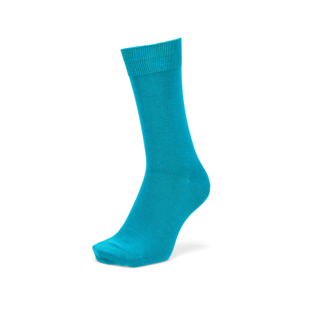 Solid Color Cotton Crew Socks - Image 5