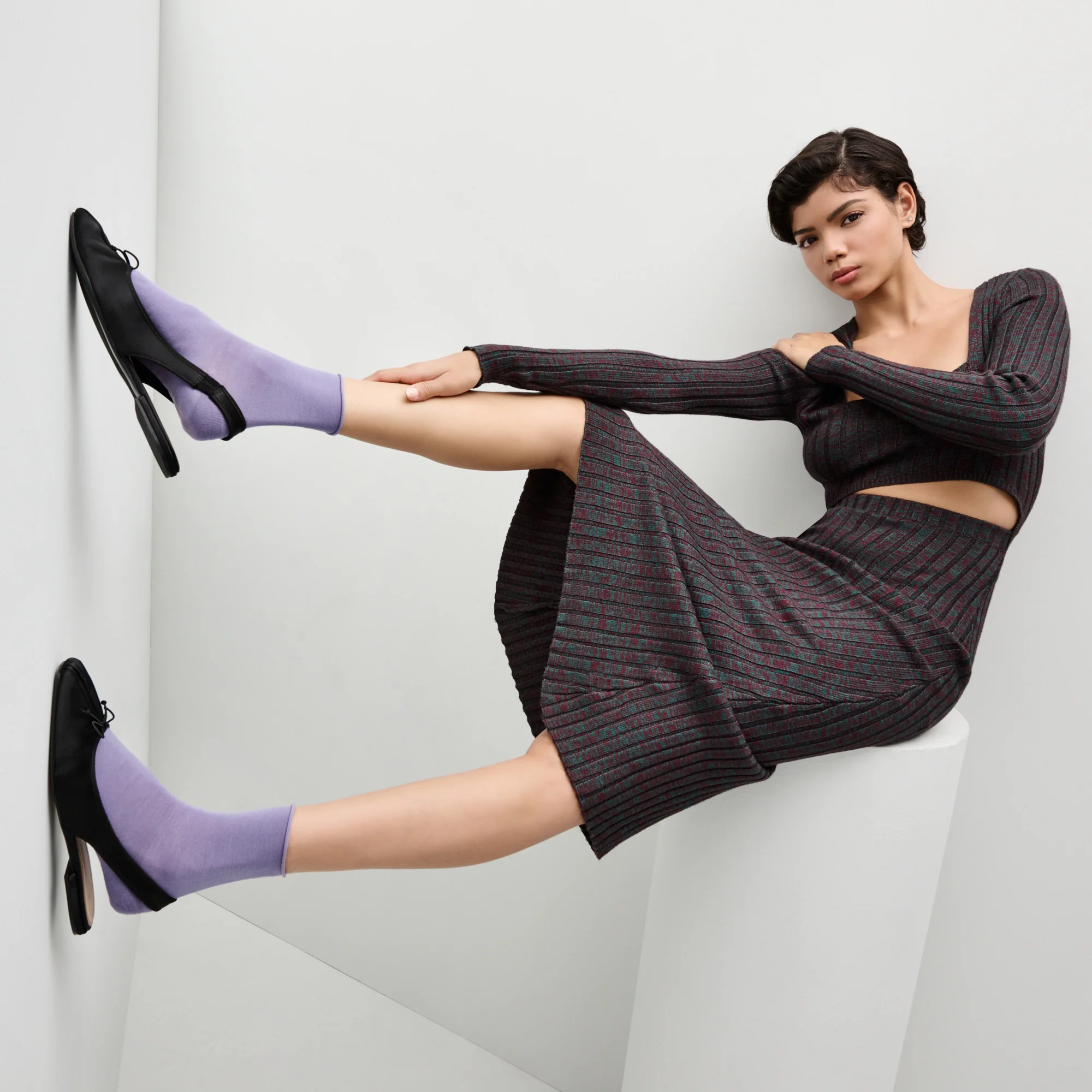 Super Extra Fine Merino Wool Crew Socks - Image 2