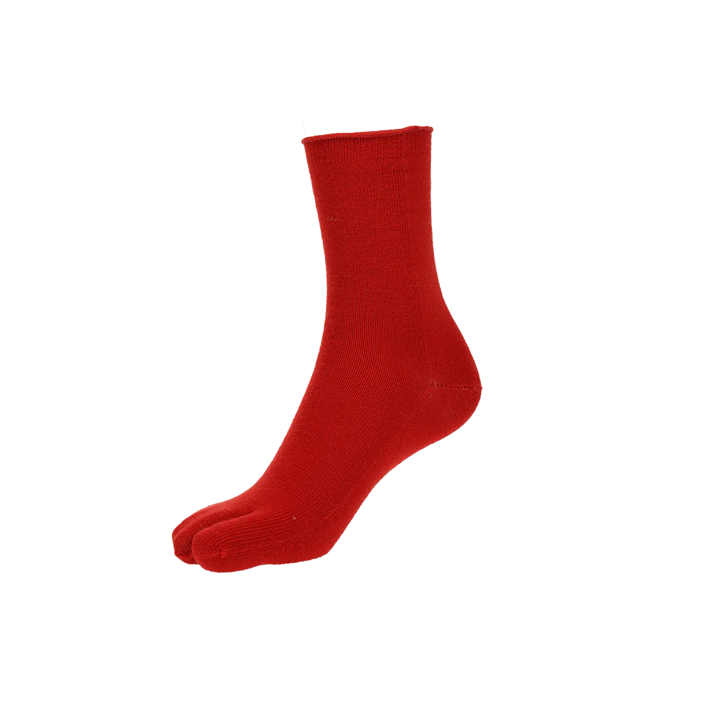 Super Extra Fine Merino Wool Tabi Crew Socks - Image 12