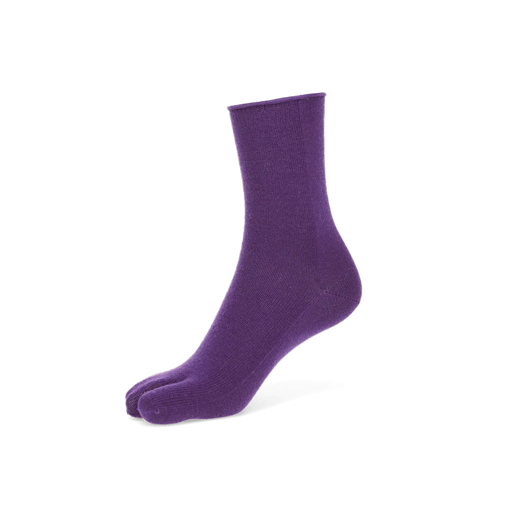 Super Extra Fine Merino Wool Tabi Crew Socks - Image 16