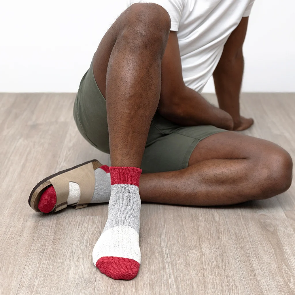 Tricolor Washi Quarter Socks