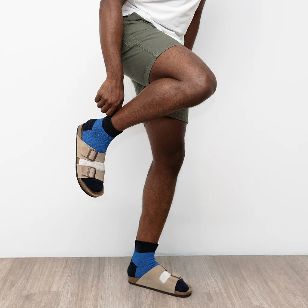 Tricolor Washi Quarter Socks - Image 2