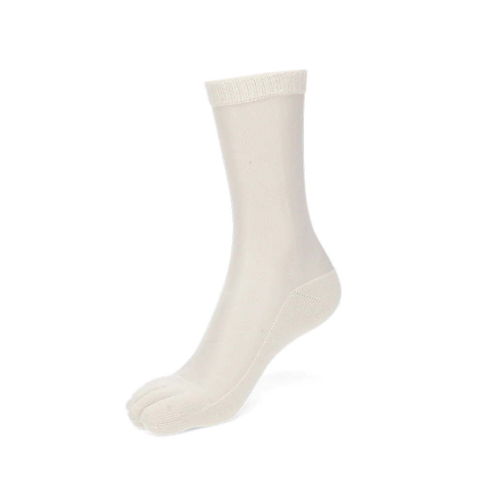 Two-Tone Toe Crew Socks - Image 3