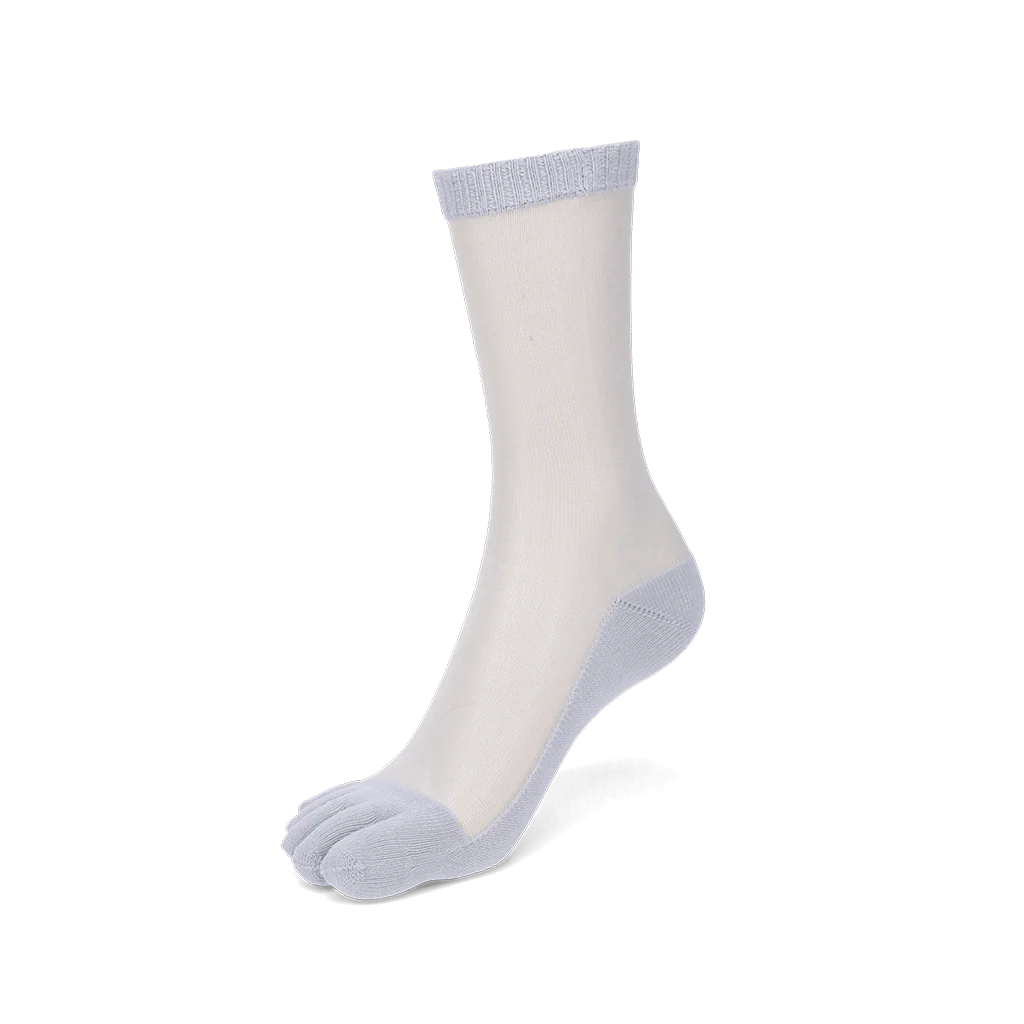 Two-Tone Toe Crew Socks - Image 5