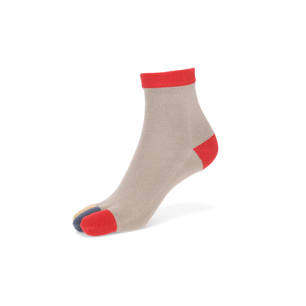 Colorful Toes Cotton Quarter Socks - Image 11