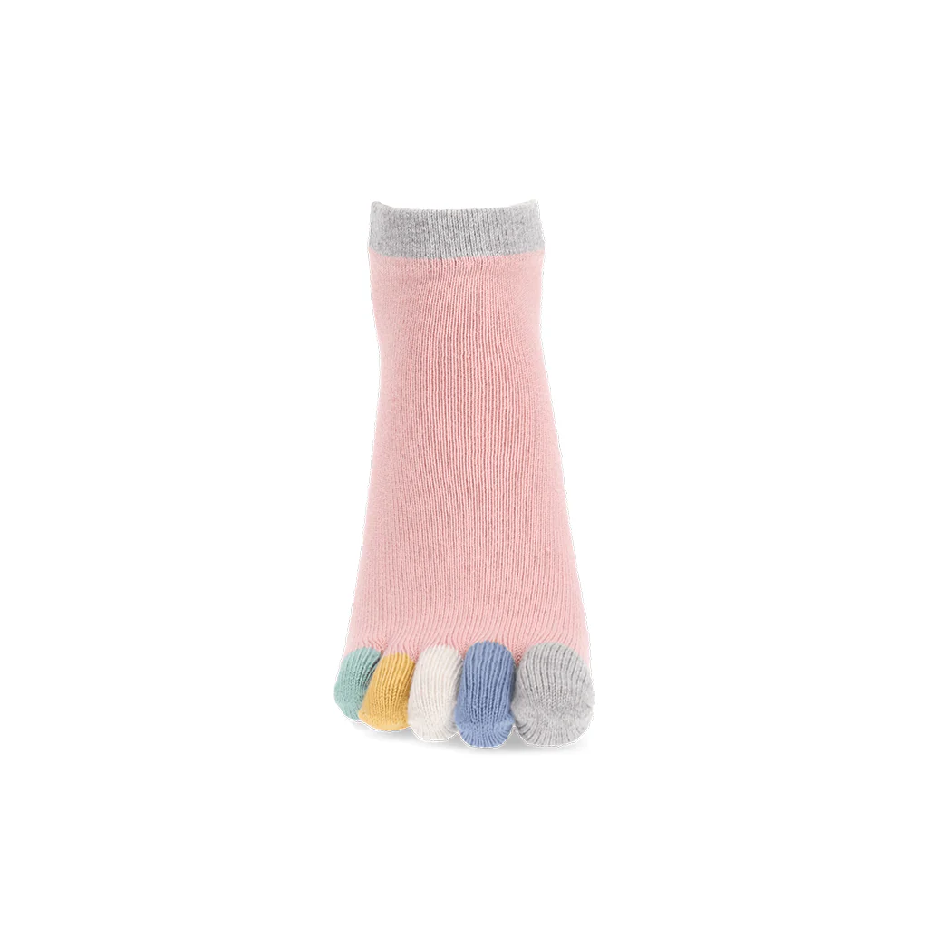 Colorful Toes Cotton Quarter Socks - Image 14