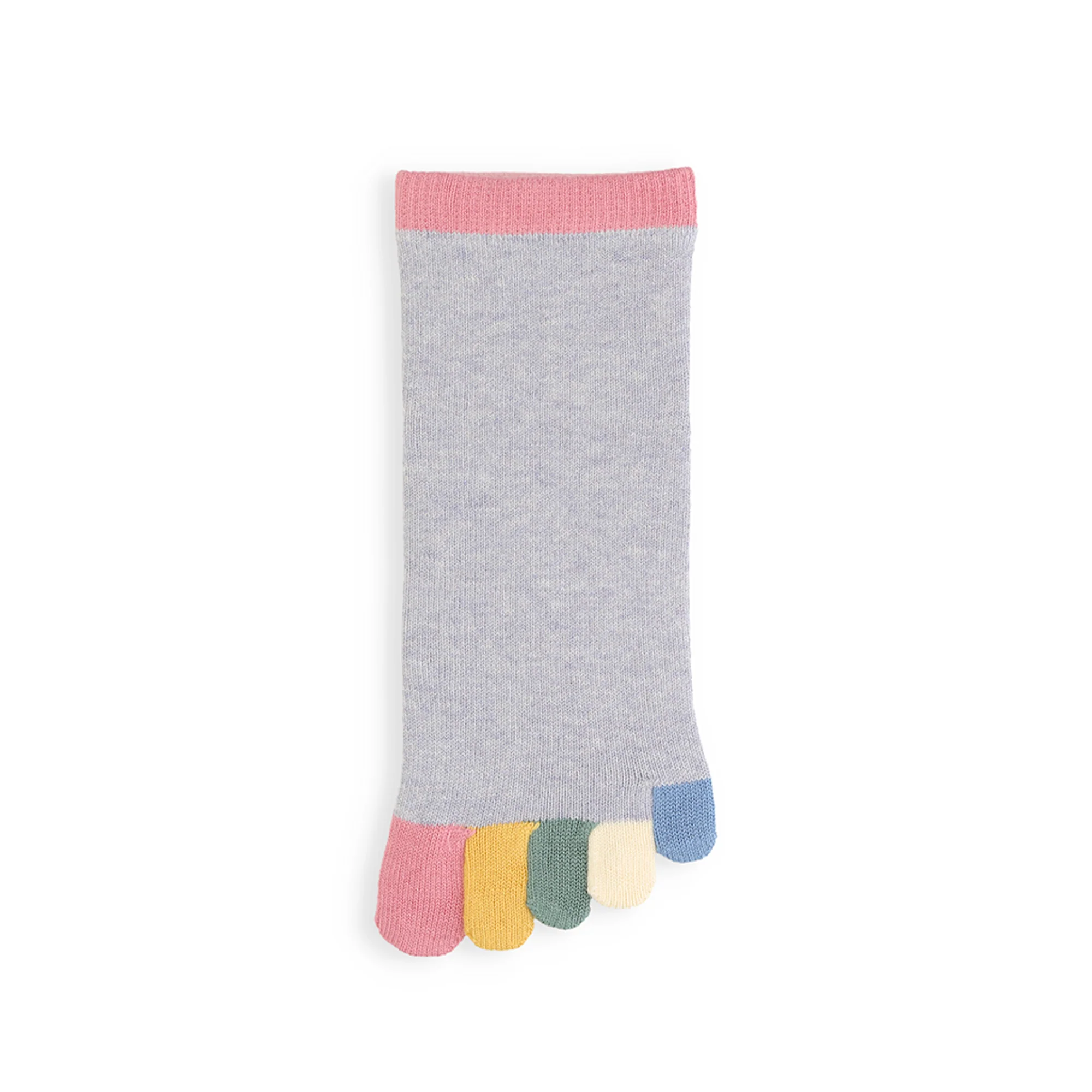 Colorful Toes Cotton Quarter Socks - Image 8