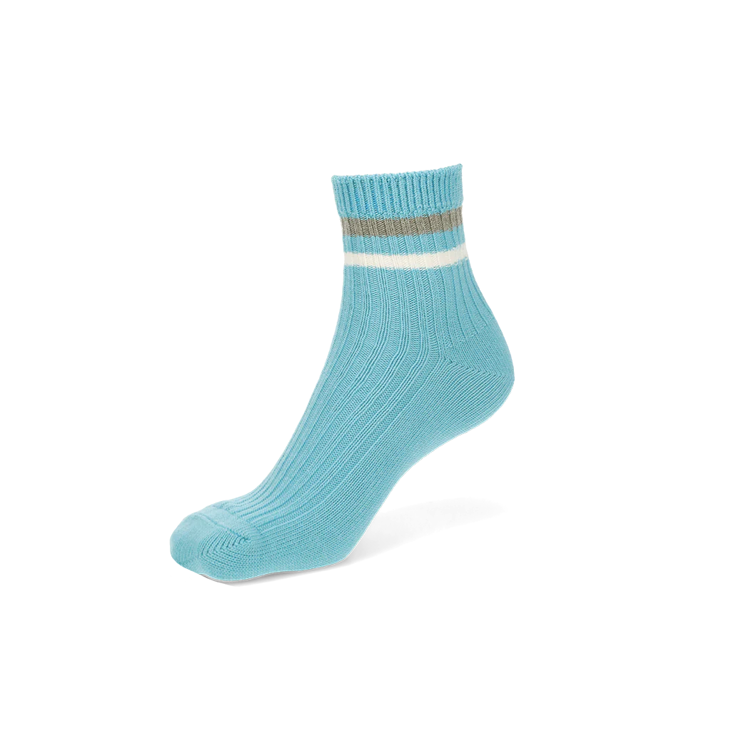 Striped Cotton Quarter Socks - Image 11