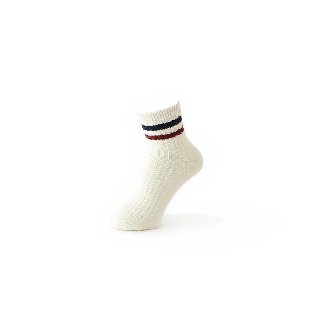Striped Cotton Quarter Socks - Image 6