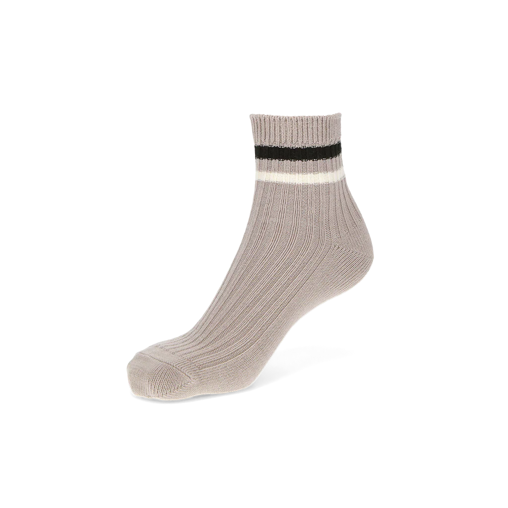 Striped Cotton Quarter Socks - Image 7