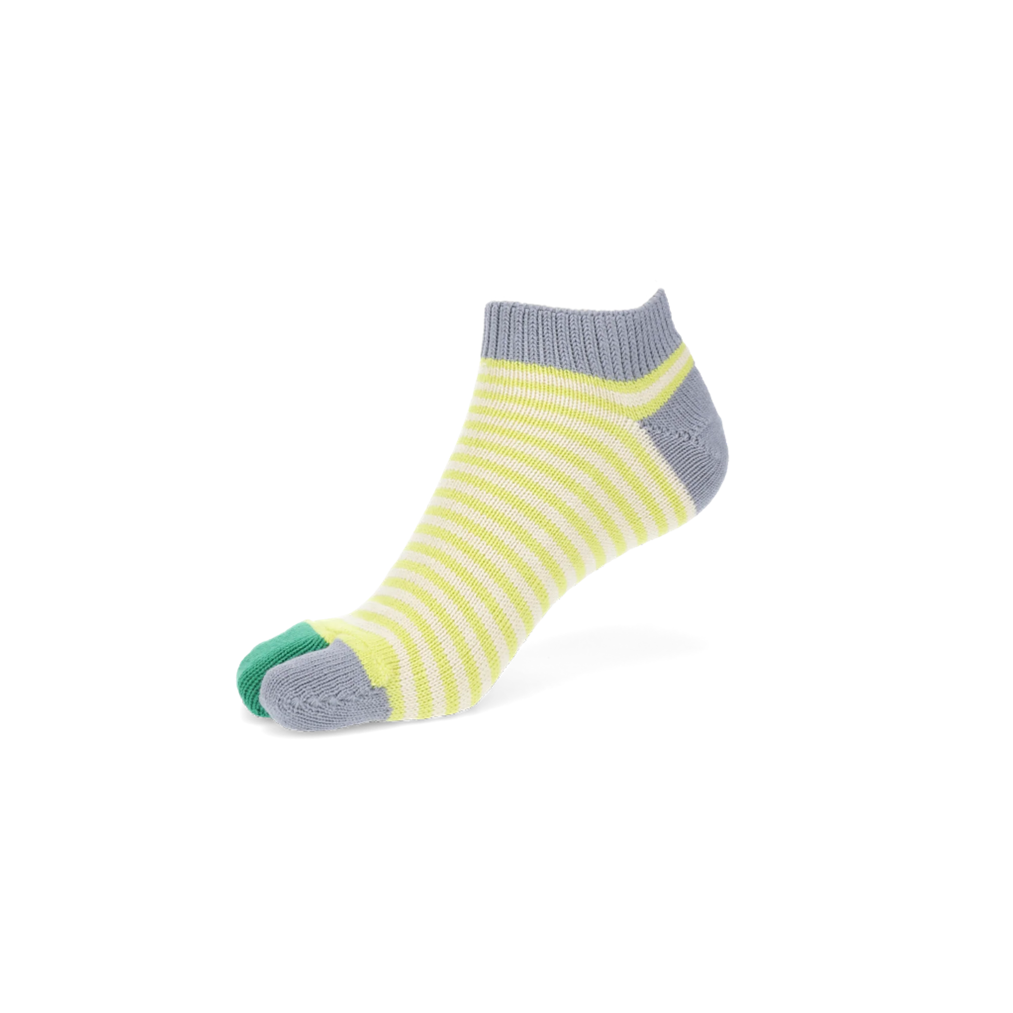 Striped Cotton Tabi Ankle Socks - Image 7