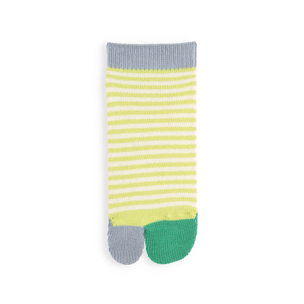 Striped Cotton Tabi Ankle Socks - Image 8